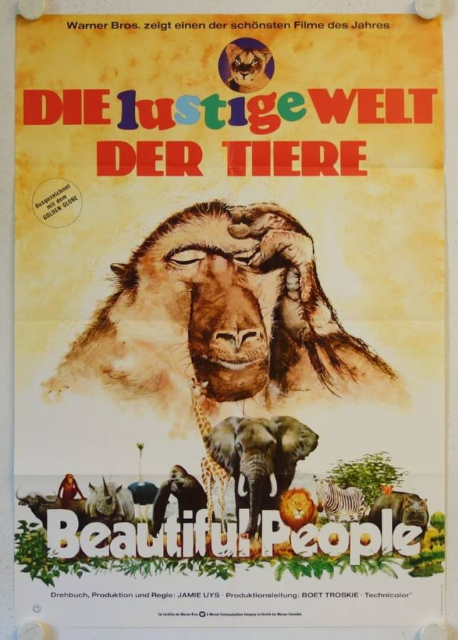Die lustige Welt der Tiere originales deutsches Filmplakat